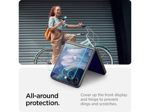 Spigen GLAS.tR EZ Fit HD, Samsung, Galaxy Z Flip 7, Transparent, 1 styck