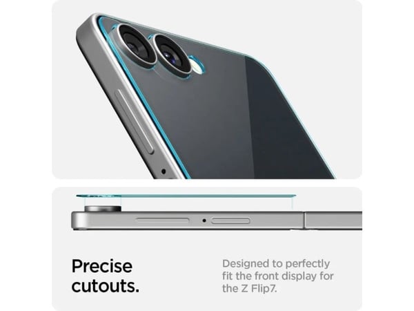 Spigen GLAS.tR EZ Fit HD, Samsung, Galaxy Z Flip 7, Transparent, 1 styck