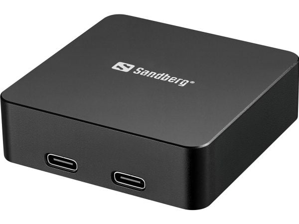 Sandberg 421-28, 5000 mAh, Langaton lataaminen, 20 W, musta