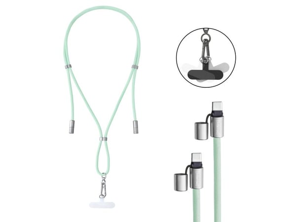 Intenso mobilkjede som lade- + datakabel USB-C opp til 1,65 m grønn, 1,65 m, USB C, USB C, Grøn