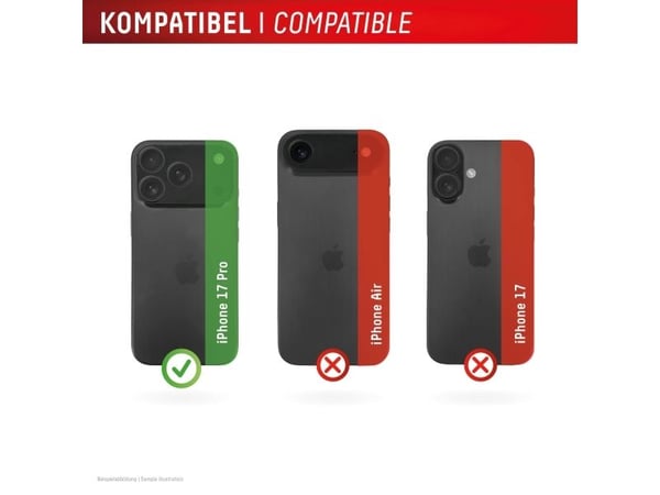 Displex 02172, Apple, iPhone 17 Pro, Støvresistent, Slagbestandig, Ripebestandig, Gjennomsiktig, 2 stykker