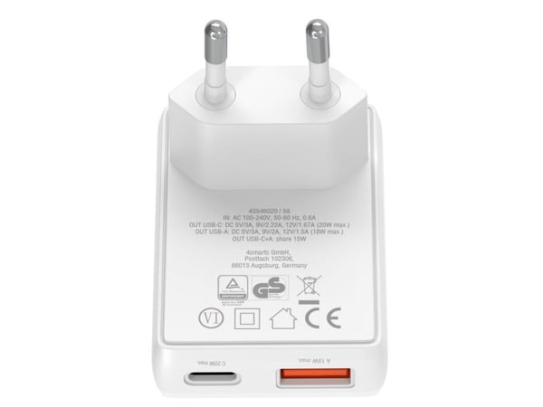 4smarts 546020, Innendørs, AC, 12 V, Hvit