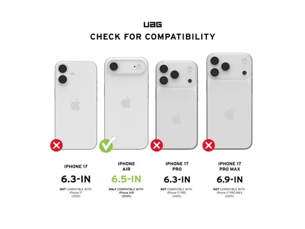 UAG - Dot Case with MagSafe for iPhone 17 Air - Ash