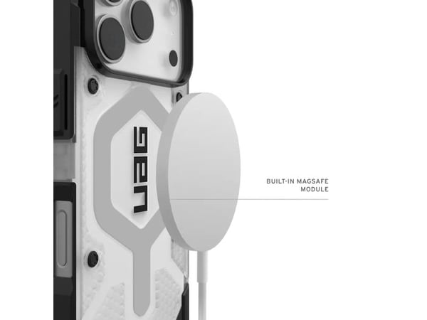 Urban Armor Gear Pathfinder, Etui, Apple, iPhone 17 Pro, 16 cm (6.3"), Sølv, Gjennomsiktig