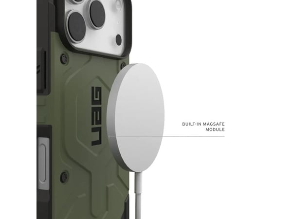 UAG Pathfinder MagSafe - MagSafe-kompatibelt etui for iPhone 17 Pro (oliven)