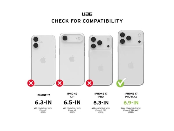 Urban Armor Gear Monarch Pro, Etui, Apple, iPhone 17 Pro Max, 17,5 cm (6.9"), Titan