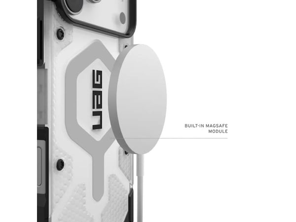 Urban Armor Gear Pathfinder, Mobilskal, Apple, iPhone 17 Pro Max, 17,5 cm (6.9"), Silver, Transparent