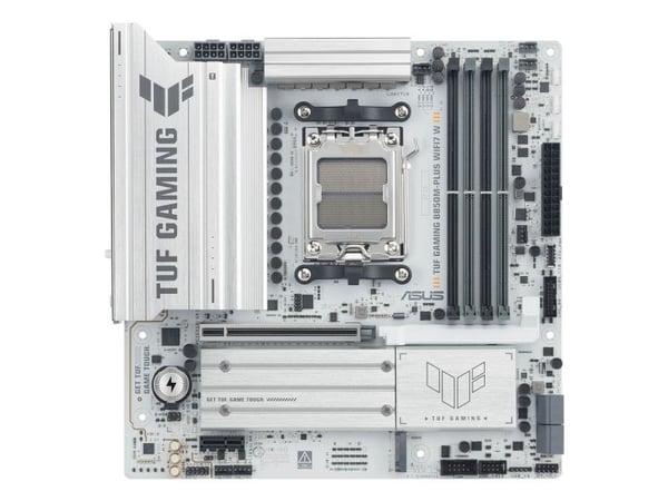 ASUS TUF GAMING B850M-PLUS WIFI7 W, AMD, Socket AM5, AMD Ryzen 7000-serien, AMD Ryzen 8000-serien, AMD Ryzen 9000-serien, Socket AM5, DDR5-SDRAM, 2...