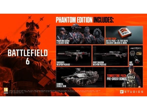 Electronic Arts Battlefield 6 Phantom Edition, PS5, PlayStation 5, Flerspillermodus, M (Utviklet)