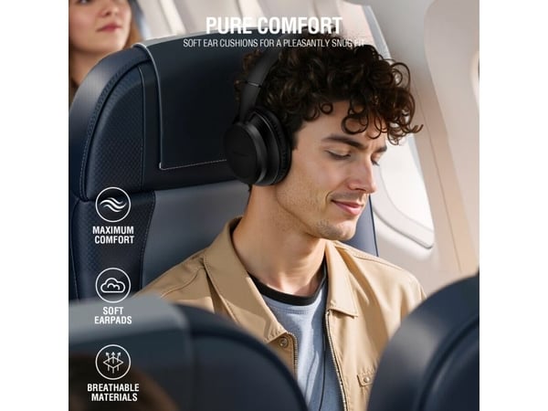4smarts SkyBuds Wave, Kabel & Trådlös, Samtal/musik, 20 - 20000 hz, 180 g, Headset, Svart