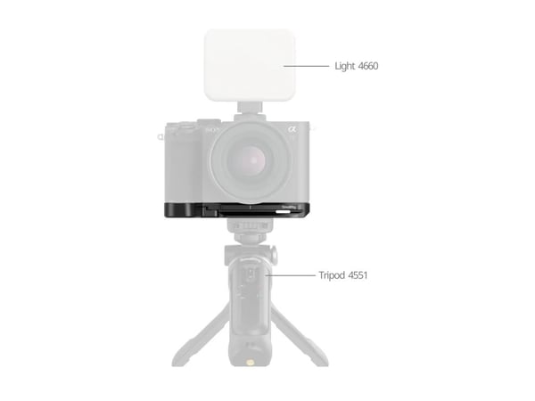 SmallRig 5481, Bunnplate/kameraplate/stenger, Sort, Aluminium, Sony Alpha 7C II / Alpha 7CR, 124,8 mm, 47,6 mm