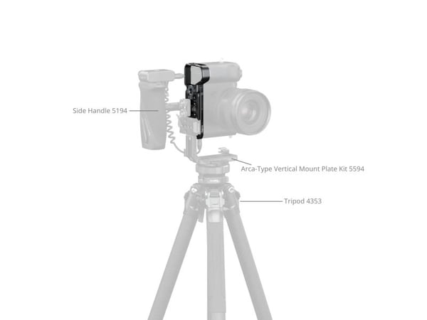 SmallRig 5481, Bunnplate/kameraplate/stenger, Sort, Aluminium, Sony Alpha 7C II / Alpha 7CR, 124,8 mm, 47,6 mm