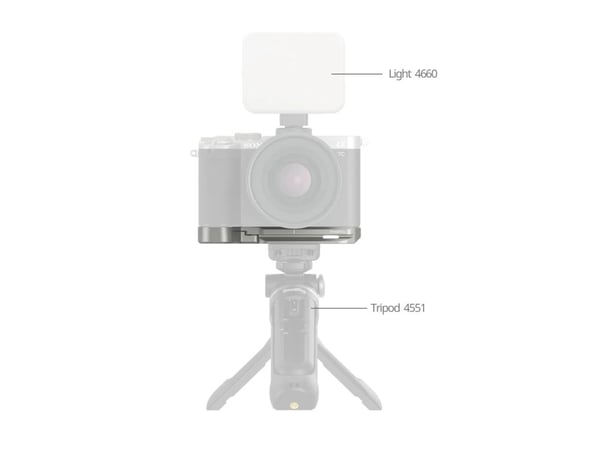 SmallRig 5482, Bunnplate/kameraplate/stenger, Sølv, Aluminium, Sony Alpha 7C II / Alpha 7CR, 124,8 mm, 47,6 mm