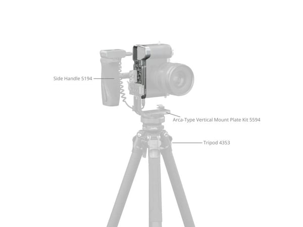 SmallRig 5482, Bunnplate/kameraplate/stenger, Sølv, Aluminium, Sony Alpha 7C II / Alpha 7CR, 124,8 mm, 47,6 mm