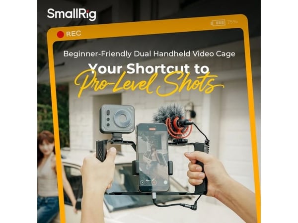 SmallRig 5355, Mobiltelefon/smarttelefon, Passiv holder, Innendørs, Utendørs, Sort