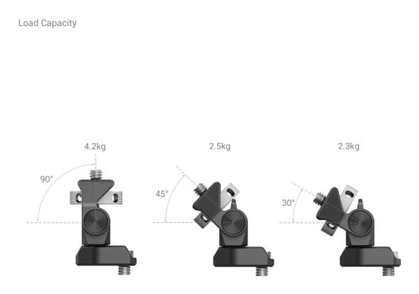 SmallRig 2904B, Skjermmontering, Sort, Aluminium, Rustfritt stål, 1,5 kg, 1/4-20", 0 - 170°