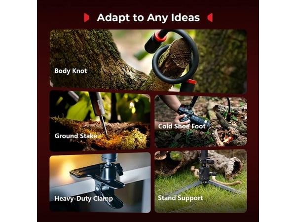 SmallRig 5480, musta, Alumiini, LED, USB, 5 V, 530 mm