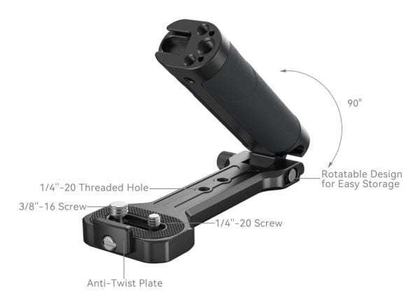SmallRig 2786C, Håndgrep, DJI, Aluminiumslegering, Silikon, Rustfritt stål, Sort, DJI Ronin-S / Ronin-SC DJI RS 2 / RSC 2 DJI RS 3 / RS 3 Pro / RS....