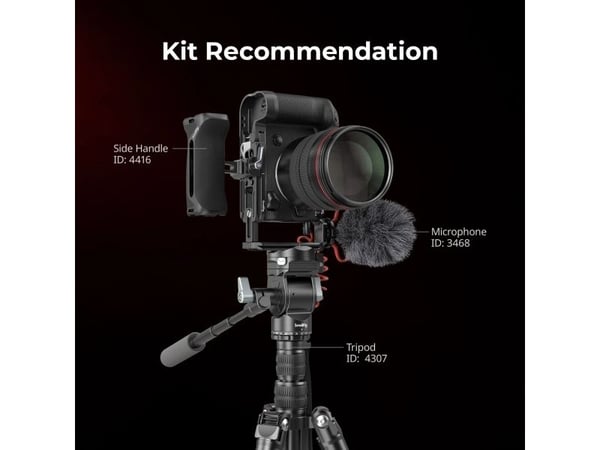 SmallRig 4983, Monteringsplate, Sort, Aluminium, Canon EOS R5 Mark II, 149,1 mm, 66,1 mm