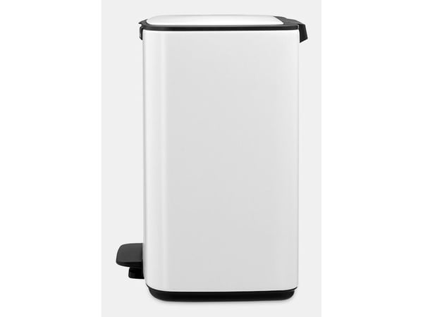 Brabantia Bo Pedal Bin, 12 l, Rektangulær, Stål, Hvit, Pedal, 292 mm