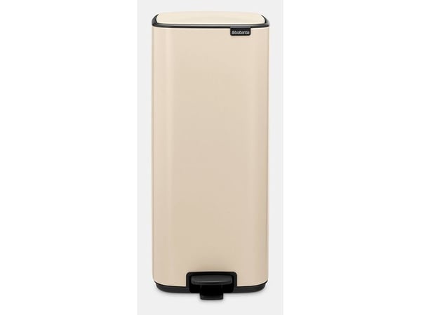 Brabantia Bo Pedal Bin, 30 l, Rektangulær, Stål, Beige, Pedal, Stål