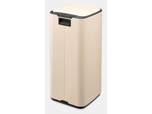Brabantia Bo Pedal Bin, 30 l, Rektangulær, Stål, Beige, Pedal, Stål