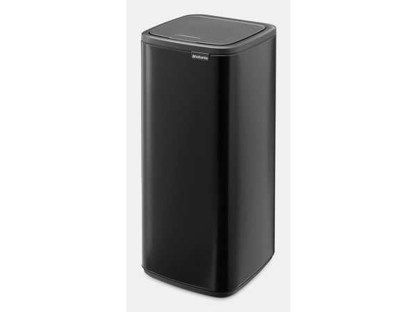 Brabantia Bo Touch Bin, 10 L, Suorakulmainen, Terästä, musta, Muovi, Poljin
