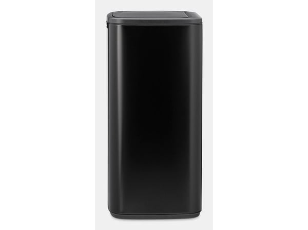 Brabantia Bo Touch Bin, 10 L, Suorakulmainen, Terästä, musta, Muovi, Poljin