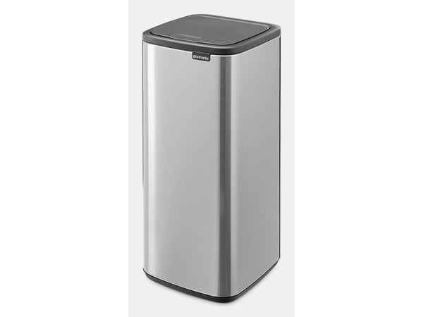 Brabantia Bo Touch Bin, 10 L, Suorakulmainen, Terästä, Terästä, Muovi, Poljin