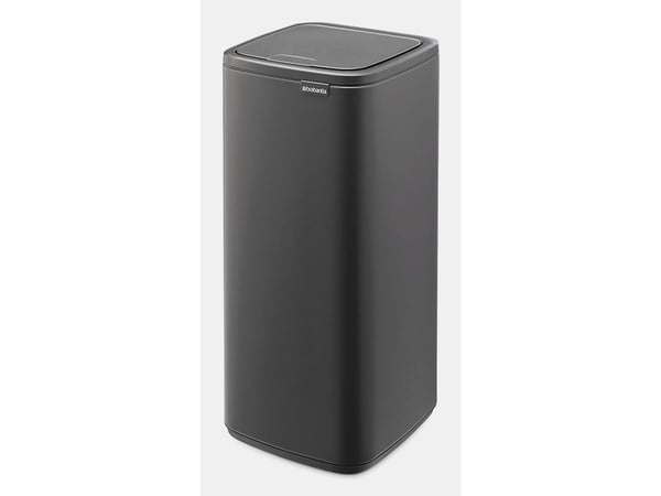 Brabantia Bo Touch Bin, 10 L, Suorakulmainen, Terästä, Harmaa, Muovi, Poljin