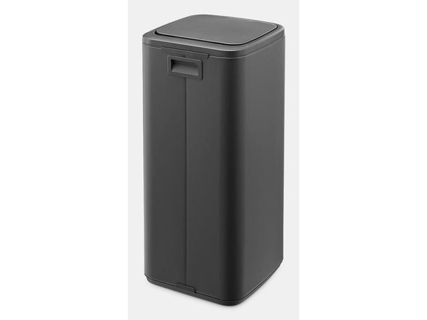 Brabantia Bo Touch Bin, 10 L, Suorakulmainen, Terästä, Harmaa, Muovi, Poljin