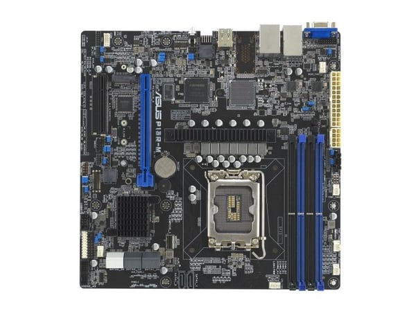 ASUS P13R-M - Hovedkort - micro ATX - LGA1700-sokkel - C262 Chipset - USB 3.2 Gen 1, USB 3.2 Gen 2 - Gigabit LAN - innbygd grafikk (CPU kreves)