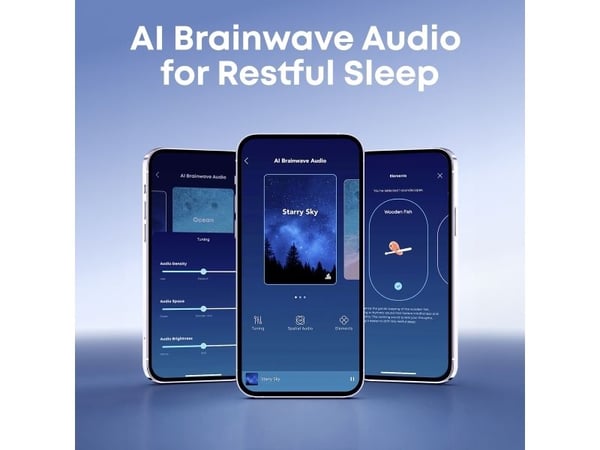 Soundcore Sleep A30, Uudelleen käytettävä korvatulppa, Nukkuminen, In-ear, Vihreä, Langaton, 2 kpl