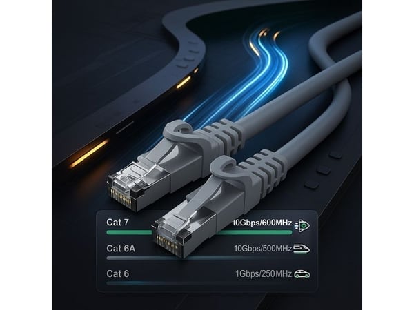 Inca ICAT7-10AG, 10 m, Cat7, S/FTP (S-STP), RJ-45, RJ-45, Grå
