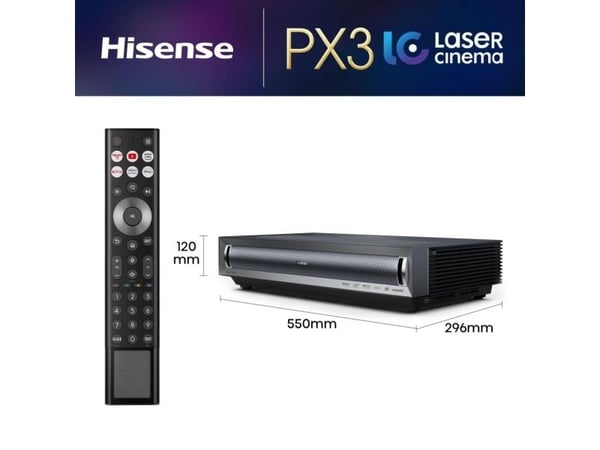 Projektorius lazerinis tv hisense px3 80-150" 4k