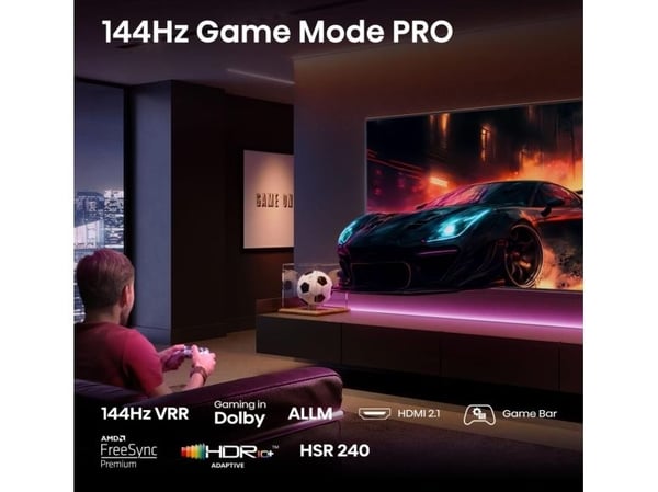 Hisense E7Q PRO 50E7Q PRO, 127 cm (50"), 3840 x 2160 piksler, QLED, Smart TV, Wi-Fi, Svart