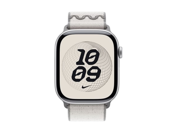 Apple Nike - Sløyfe for smart armbåndsur - 46mm - 145 - 220 mm - veiled grå - for Watch Hermès Series 9, SE 3, Series 10, Series 11, Series 8, Seri...