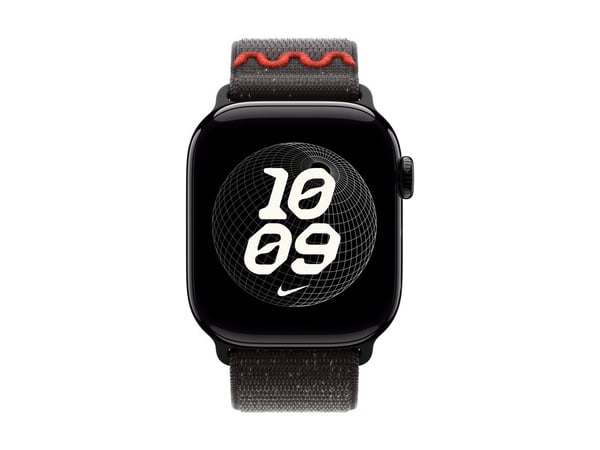 Apple Nike - Sløyfe for smart armbåndsur - 42mm - 130 - 190 mm - midnatts sort - for Watch Hermès Series 7, Hermès Series 9, SE 3, Series 10, Serie...
