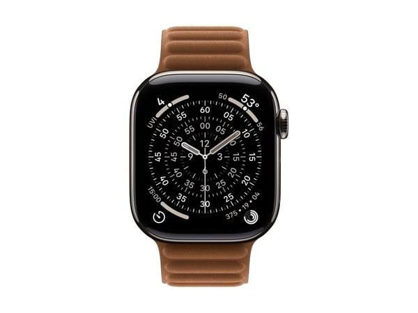 Apple - Klokkestropp for smart armbåndsur - 42mm - M/L-størrelse - karamell - for Watch Hermès Series 7, Hermès Series 9, SE 3, Series 10, Series 1...