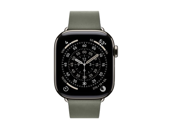 Apple - Klokkestropp for smart armbåndsur - 42mm - Stor størrelse - salviegrå - for Watch Hermès Series 7, Hermès Series 9, SE 3, Series 10, Series...