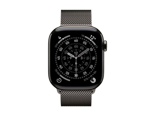 Apple - Sløyfe for smart armbåndsur - 42mm - 130 - 180 mm - skifergrå - for Watch Hermès Series 7, Hermès Series 9, SE 3, Series 10, Series 11, Ser...