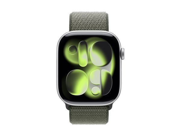 Apple - Sløyfe for smart armbåndsur - 46mm - 145 - 220 mm - skog - for Watch Hermès Series 9, SE 3, Series 10, Series 11, Series 8, Series 9, Ultra...