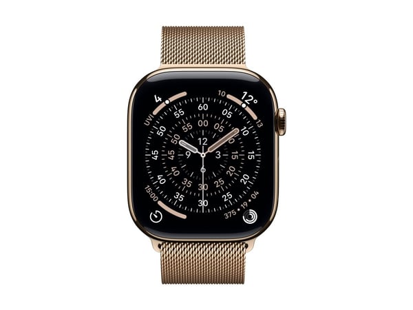 Apple - Sløyfe for smart armbåndsur - 46mm - M/L-størrelse - gull - for Watch Hermès Series 9, SE 3, Series 10, Series 11, Series 8, Series 9, Ultr...