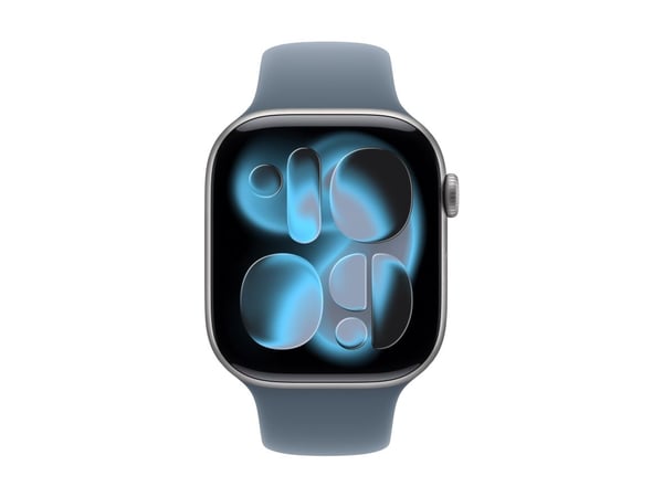 Apple - Bånd for smart armbåndsur - 46mm - M/L (passer håndledd på 160 - 210 mm) - anker blå - for Watch Hermès Series 9, SE 3, Series 10, Series 1...