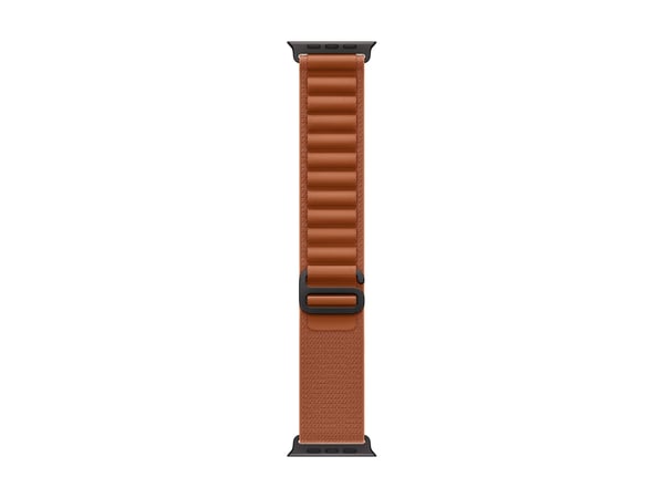 Apple - Sløyfe for smart armbåndsur - 49 mm, svart titanfinish - Liten størrelse - terrakotta - for Watch Hermès Series 9, SE 3, Series 10, Series ...