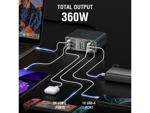 4smarts 540360, inomhus, AC, 1,5 m, Grå