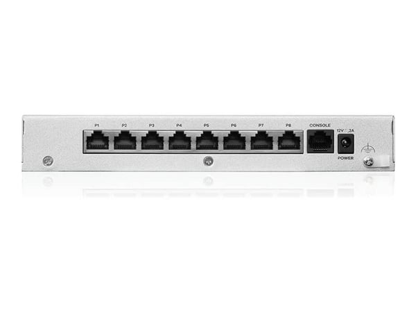 Zyxel ZyWALL USG FLEX 100HP - Brannvegg - med 1-års Security Bundle - 8 porter - 1GbE - skystyring