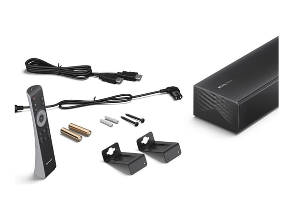 Sharp HT-SB304 - Lydplanke - for TV - 2.0-kanal - trådløs - Bluetooth - 60 watt - matt svart (grillfarge - matt svart)