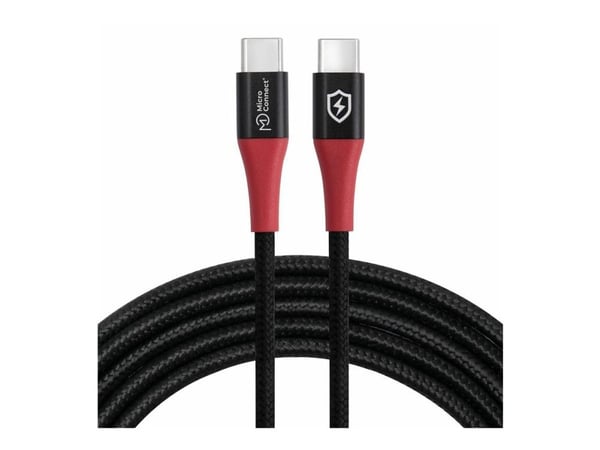 MicroConnect - USB-kabel - 24 pin USB-C (hane) till 24 pin USB-C (hane) - USB 2.0 - 1.5 m - USB-strömförsörjning (240W), säker laddning, datablocke...