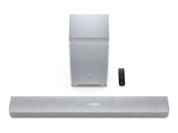 Sharp HT-SBW53121 - Soundbar - för hemmabio - 3.1.2-kanal - trådlös - Bluetooth - 182 Watt (Total) - silver